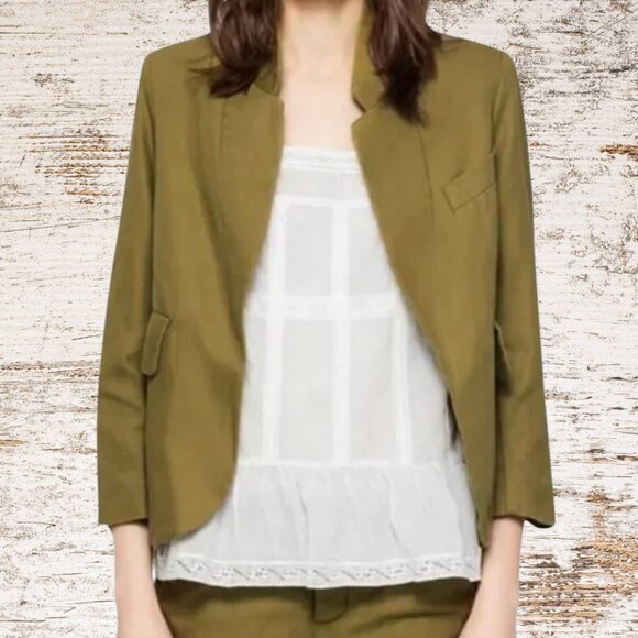 Zadig & Voltaire | Verys Officer Blazer | Olive | Jacket Open Front | Olive - Picture 1 of 10